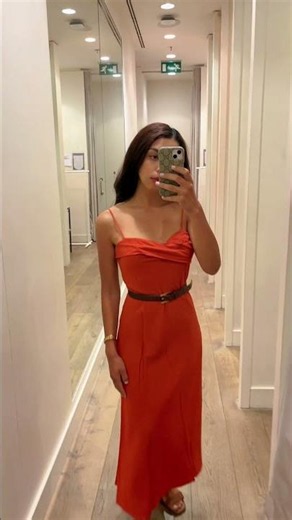 Mango New In: The Perfect Burnt Orange Summer Dress! 🍊✨