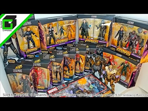 Every AVENGERS INFINITY WAR Marvel Legend!!! Complete set and Complete video!