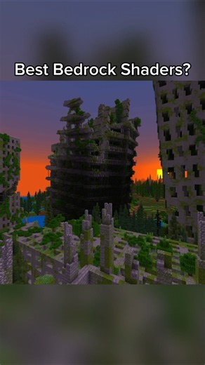 Which Minecraft Bedrock shader actually wins? 🫣 #shorts