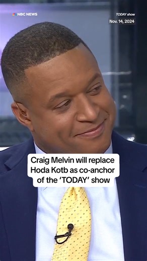 2.4M views · 39K reactions | Craig Melvin will replace Hoda Kotb as co-anchor of the Today Show starting Jan. 13, 2025, after Kotb announced in September that she was leaving the show. nbcnews.app.link/9AS3hNRdwOb | NBC News | Facebook