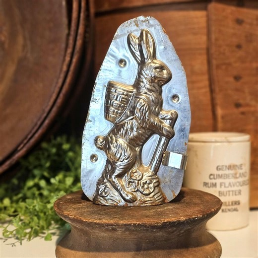 Large Vintage Metal Rabbit Chocolate Mold / Holland Handicraft / Easter Decor - Etsy