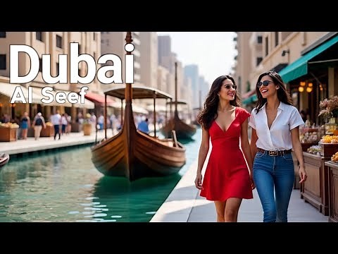 Dubai 4K🇦🇪 Al Seef Dubai Creek Walking Tour