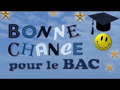 110 - Bonne chance pour le bac ! Carte virtuelle baccalauréat