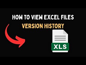 How to View Excel Files Version History