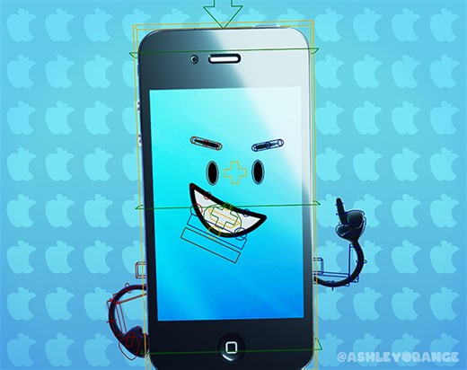 [Inanimate Insanity] MePhone 4 3D model by AshleyOrange