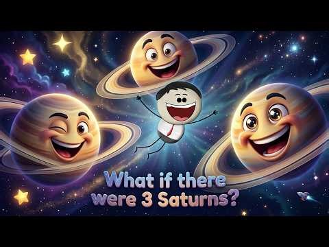 What if there were 3 Saturns? + more videos | #aumsum #kids #whatif #space