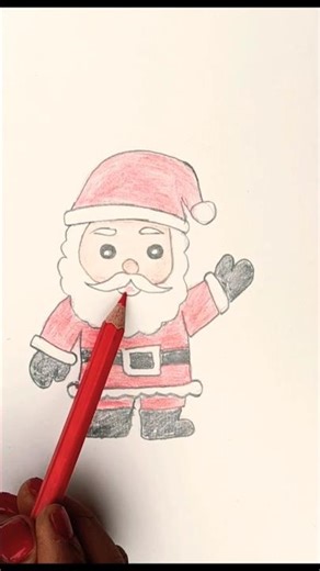 how to draw santa claus #trending #drawing #art #santa#viralvideo