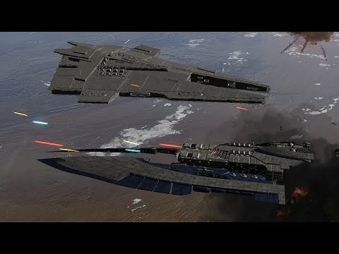 Epic Cinematic Space Battle - Star Wars: Empire At War Remake NPC Battle #3