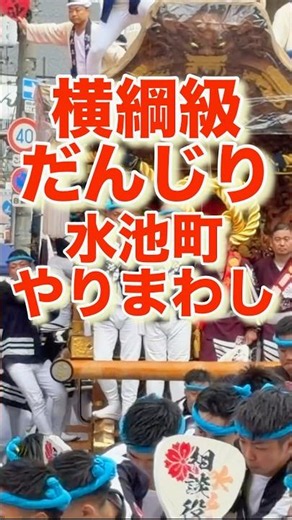 【横綱級だんじり】水池町やりまわし令和7年深井地区だんじり祭