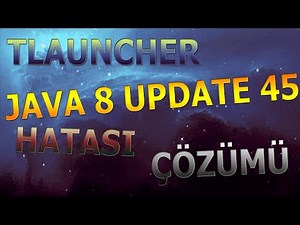 TLauncher Java 8 Update 45 Hatası Çözümü