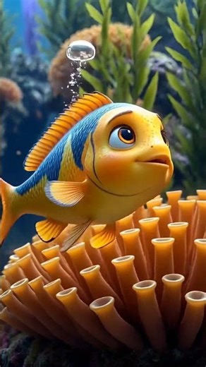 Cute Fish 3D Animation | Adorable Underwater Fish Animation 🐠#shorts#3danimation#animation