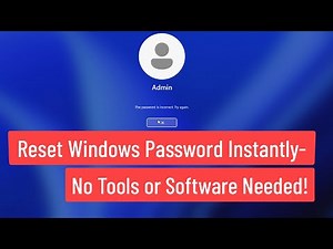 How to Reset Windows 11/10 Password Instantly – No Tools or Software Needed!