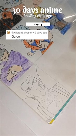 Anime drawing day-14 Garou drawing | Garou From One-Punch Man |#anime #art #drawing#drawingtutoriavl