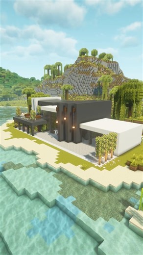 Building a Modern Villa in 30 seconds! ⚡️Step-by-step version already on my channel!