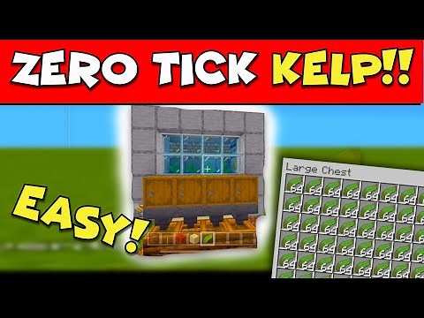 Minecraft Zero Tick Kelp Farm 1.19! | Infinite Bonemeal Farm Minecraft [MCPE / Console / PC]