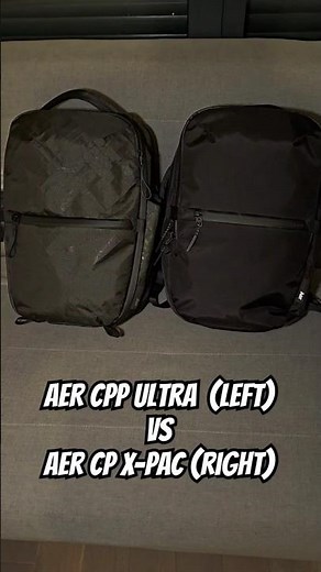 ULTRA 400X VS X-PAC VX42 on AER City Pack Pro ULTRA VS AER City Pack X-Pac #aer #backpack
