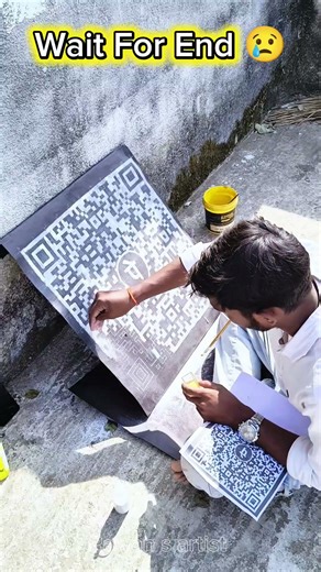 Phone pay QR code Creative Art 😓😢#ytshorts #viralvideo #shorts