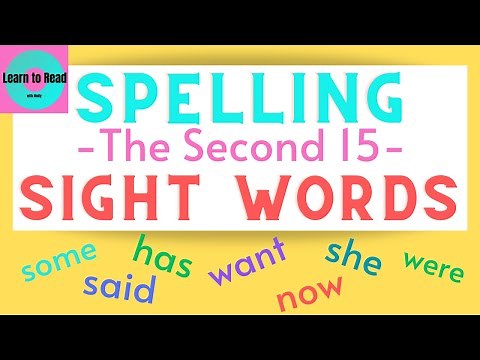 Spelling Sight Words / Heart Words / High Frequency Words / Printable Worksheet in Video Description