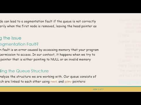 Understanding and Fixing Segmentation Fault in a Generic Double-Ended Queue