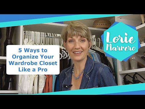 5 Ways to Organize Your Wardrobe Closet Like a Pro | Clutter Video Tip