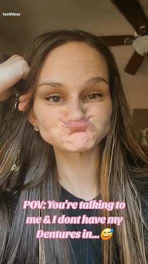 Oops... Forgot I didn't have my Dentures in. 😅 #toothless #funnyfaces #dentures #dentalhumor #dentureconfidence