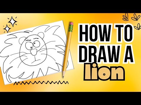 Lion Directed Drawing for Kids | Fun Step-by-Step Art Lesson