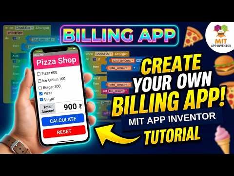 How to Make a Billing App in MIT App Inventor | Beginner Coding Tutorial
