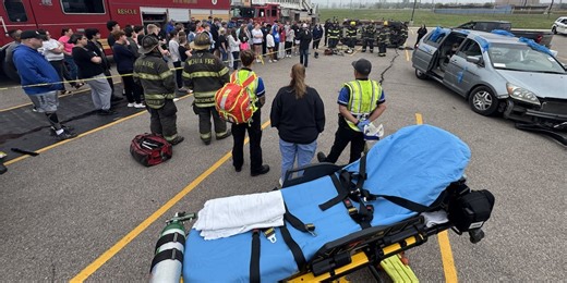 Goddard Eisenhower demonstrates risks of drunk driving with mock DUI event