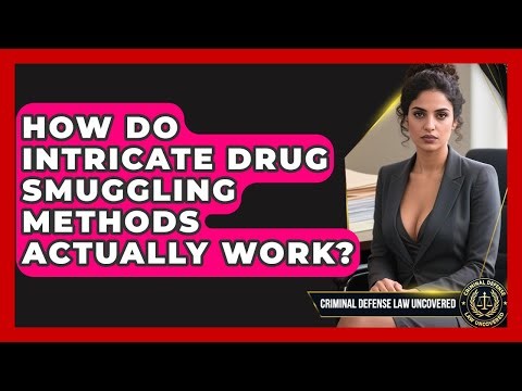 How Do Intricate Drug Smuggling Methods Actually Work? - Criminal Defense Law Uncovered