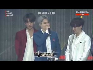日本語字幕 20181128 AAA 大賞 受賞スピーチ BTS 防弾少年団