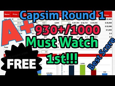 FREE 930+ CAPSIM round 2 guide 2024