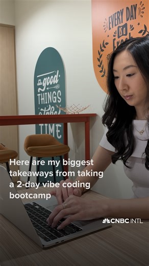 Is ‘vibe coding’ legit? CNBC’s Ernestine Siu took part in a 2-day ‘vibe coding’ bootcamp to find out for herself. ➡️ With just a laptop and an idea, the Code with AI class used AI tools such as Cursor, NodeJS and Vercel’s v0 and LLMs like Gemini 2.5 Pro to narrow down their ideas, prototype and build out their products. ➡️ She was amazed to find that the process did not involve coding at all and learned that vibe coding is more about patience and prompt engineering — or knowing how to prompt or 