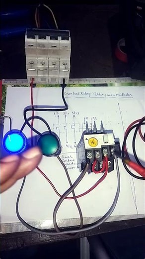 overload relay testing no nc contact test