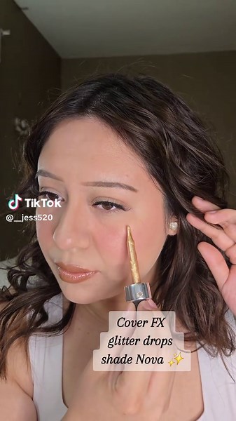 Dazzling Bilingual Makeup with Cover FX Glitter Drops