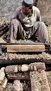 10K views · 49 reactions | You don’t see this kind of skill every day!  A master woodworker turning a charpai leg on a vintage wooden lathe — pure hand skill, zero machines. Satisfying to watch and full of tradition ❤️ #Charpai #WoodTurning #Craftsmanship #VillageTalent #TraditionalCraft #Handmade #VintageLathe #DesiSkill #WoodArt #ReelsTrending #ReelsPakistan | Creators Craft | Facebook