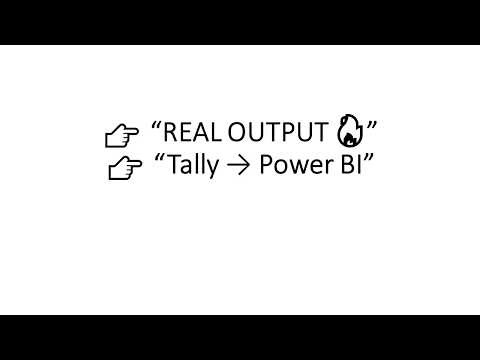 From Tally Data to Power BI Dashboard – Real Demo (No Manual Work)[MCP]