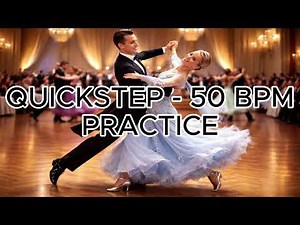 Quickstep Practice Music 50 BPM – Playful Swing Control | Slow Ballroom Training