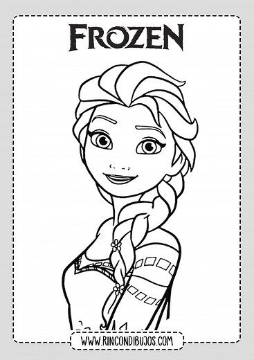 Dibujos de Frozen para Colorear Imprimibles y Gratis