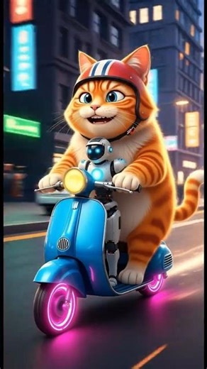 EP71❤️Adorable Kitten Plays with RC Robot💎#shorts #funny #cute #animals #comedy #cartoon #cat #robot