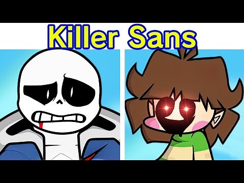 Friday Night Funkin' Vs Killer Sans FULL WEEK + Cutscenes (FNF Mod/Chara) (Undertale: Something New)
