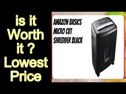 REVIEW Amazon Basics Micro Cut Shredder Black Features - Important Information