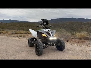 Yamaha raptor 700R trail riding at ￼￼Redington pass