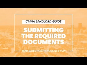 CMHA Landlord Guide: Submitting the Required Documents