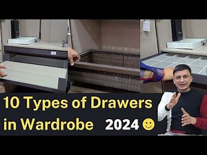 Types of Wardrobe Drawers I Basic Information for Wardrobe Designing in 2024 I