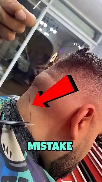 The Barber thought it's just a Thread ! 💀🤯 #shocking #viralvideo #trending #shorts