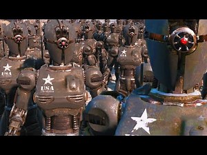 Robot Army VS Super Mutants VS BoS Army - Fallout 4 NPC Battle