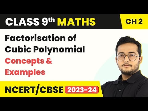 Factorisation of Cubic Polynomial - Concepts & Examples | Class 9 Maths Chapter 2