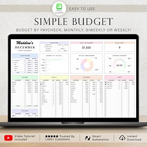 Apple Numbers Budget Planner Budget Spreadsheet for Mac iPhone iPad Monthly Budget Tracker Budget by Paycheck Template Financial Planning - Etsy Australia