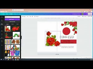 How to design the outside of a funeral program in Canva Part 1