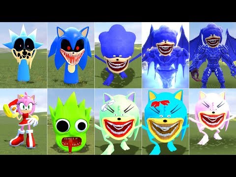 I FOUND THE EVOLVED SHIN SONIC TAPES VS THE EVOLUTIONS OF SONIC AMY IN GARRY'S MOD